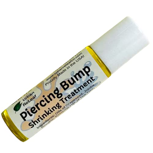 Urban ReLeaf Piercing Bump Shrinking Treatment ! Gentle, Effective Aftercare. Easy Roller-Ball Applicator. 100% Natural with Essential Oils. Help Scars, Nodules, Cartilage, Nose, Ear Spots
